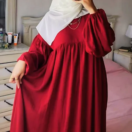 كسوة طويلة بثوب الكريب الممتاز