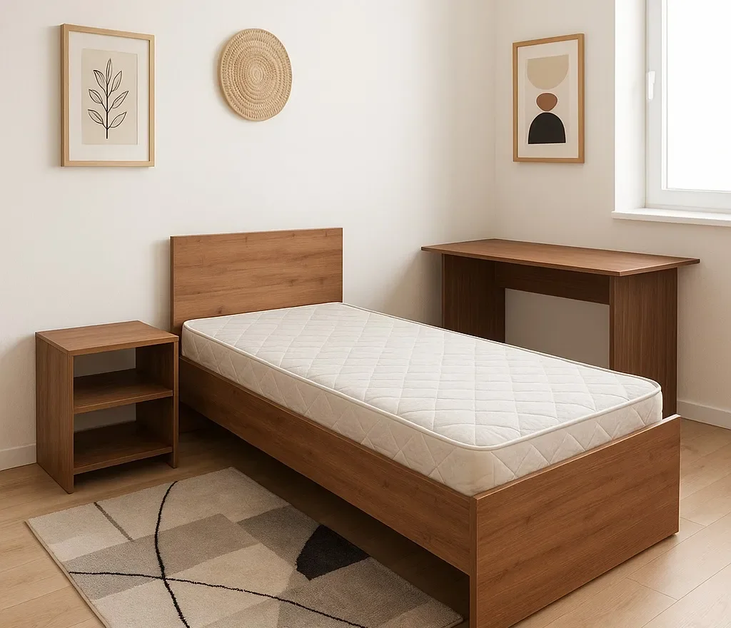 pack najah – pack mofid – lit enfant – bureau (4) Pack Najah – Lit 1 place avec matelas + Table de chevet + Bureau