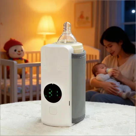 USB قابلة لإعادة الشحن زجاجة كهربائية أدفأ محمولة تسخين سريع لتدفئة الحليب لتغذية الأطفال