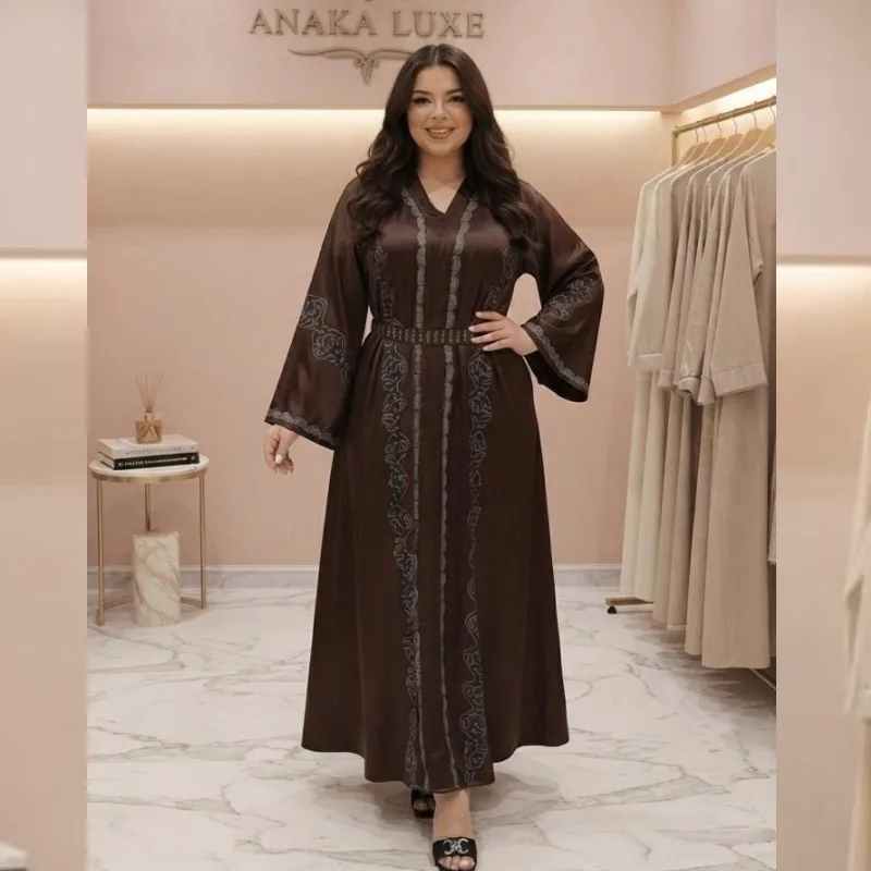 عباية فخمة باللون البني