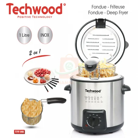 Friteuse/مقلاة كهربائية Techwood Mini 950W TFF-991