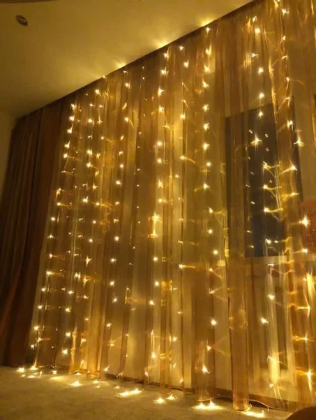 ​ستارة LED العملاقة للديكور والأعراس – Rideau de Lumières LED Décoratif