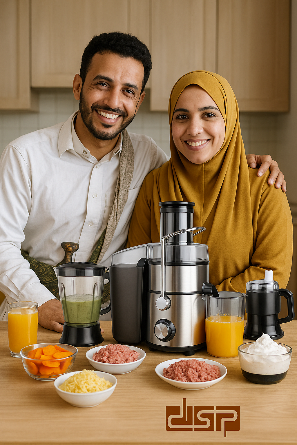 عصارةDSP الشاملة 21X1 تأتي بملحقات تسهل حياتك ،عصارة عصير،خلاط كهربائي،مطحنة،مبشرة،تقطيع،فرم،خفق ،ضغط الحمضيات، سهل الفك والتركيب والتنظيف