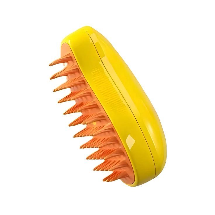 🐶✨ *فرشاة ذكية للقطط والكلاب – شحن USB + بخاخ مائي