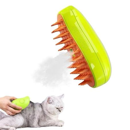 🐶✨ *فرشاة ذكية للقطط والكلاب – شحن USB + بخاخ مائي