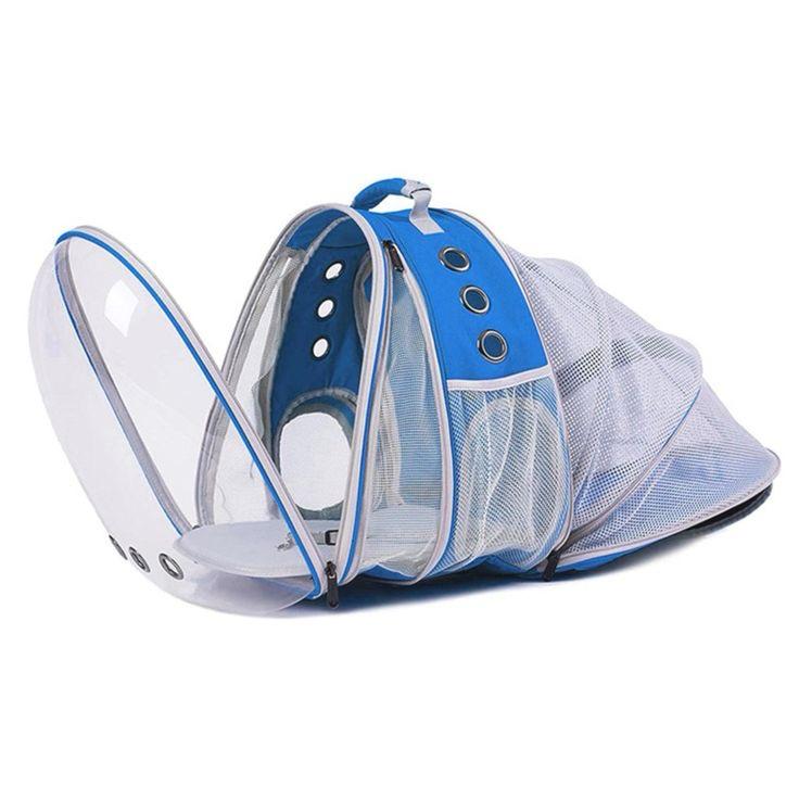 🎒حقيبة ظهر شفافة وموسعة لنقل الحيوانات الأليفة🐱🐶