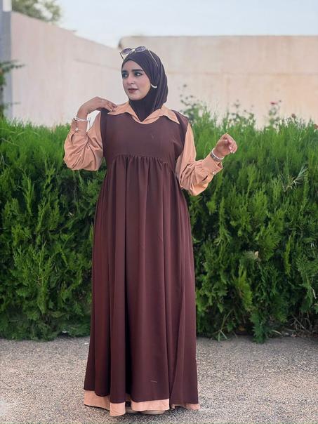 عباية فيروزة + شال