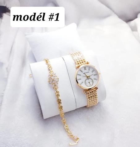 montre femme avec breaslet