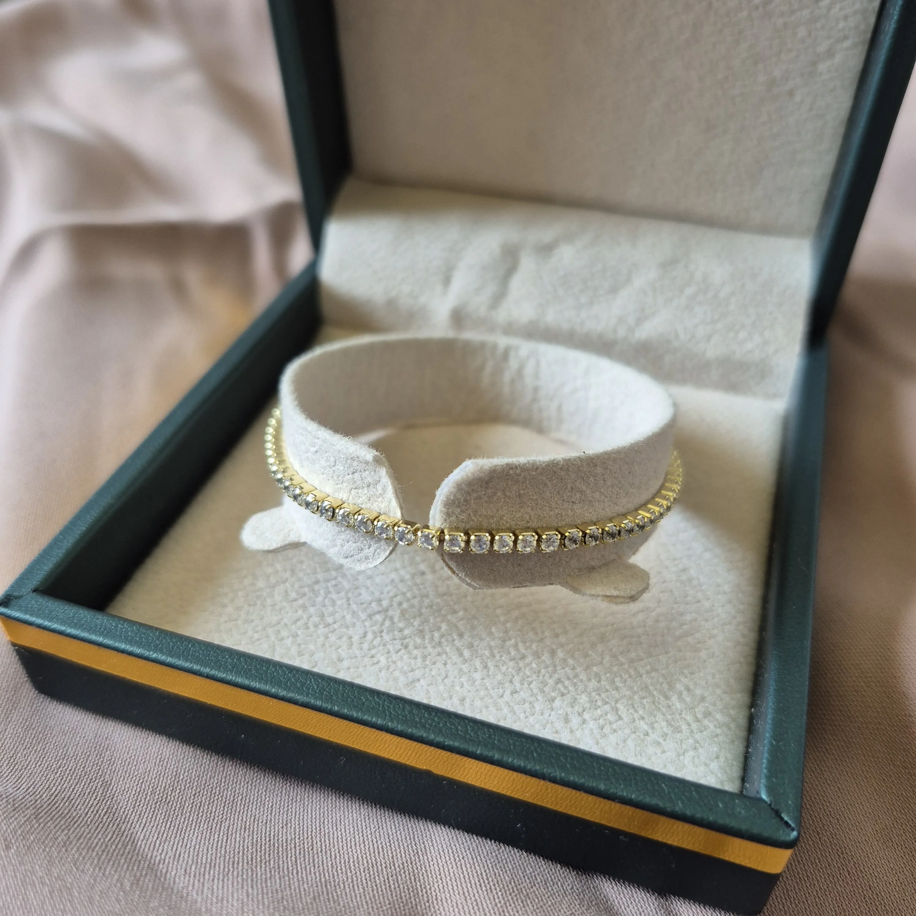 Bracelet Riviere en acier inoxydable