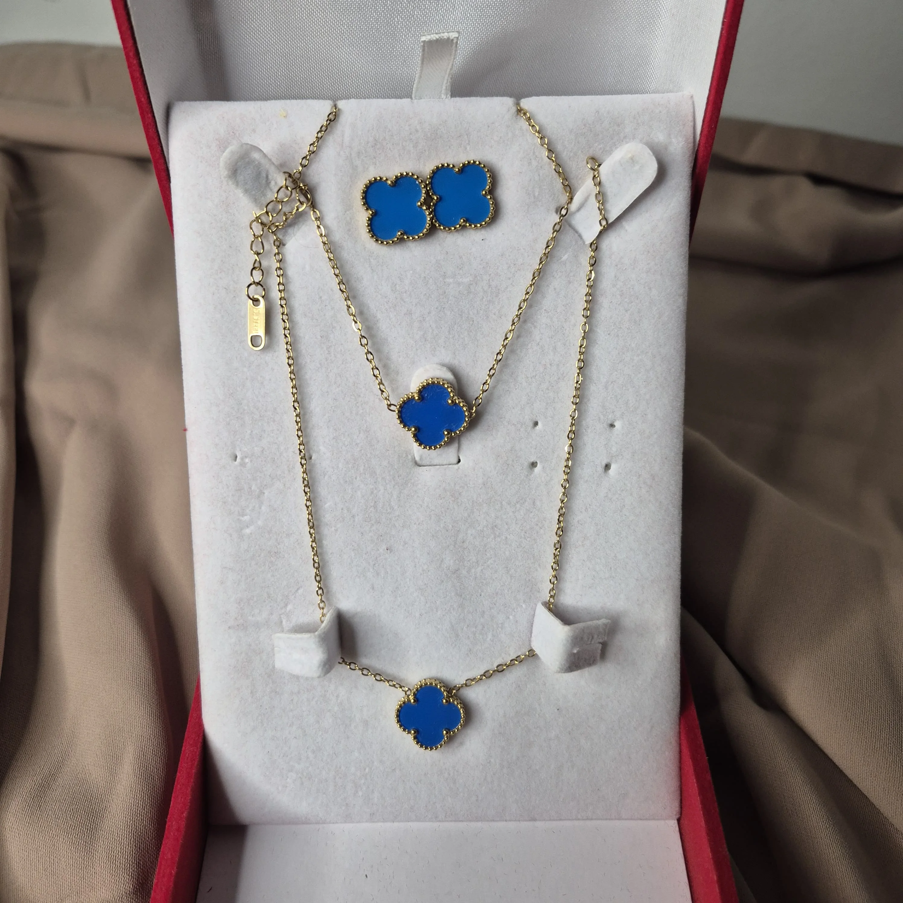 Pack Van Cleef en (Collier, bracelet et boucles d'oreilles)