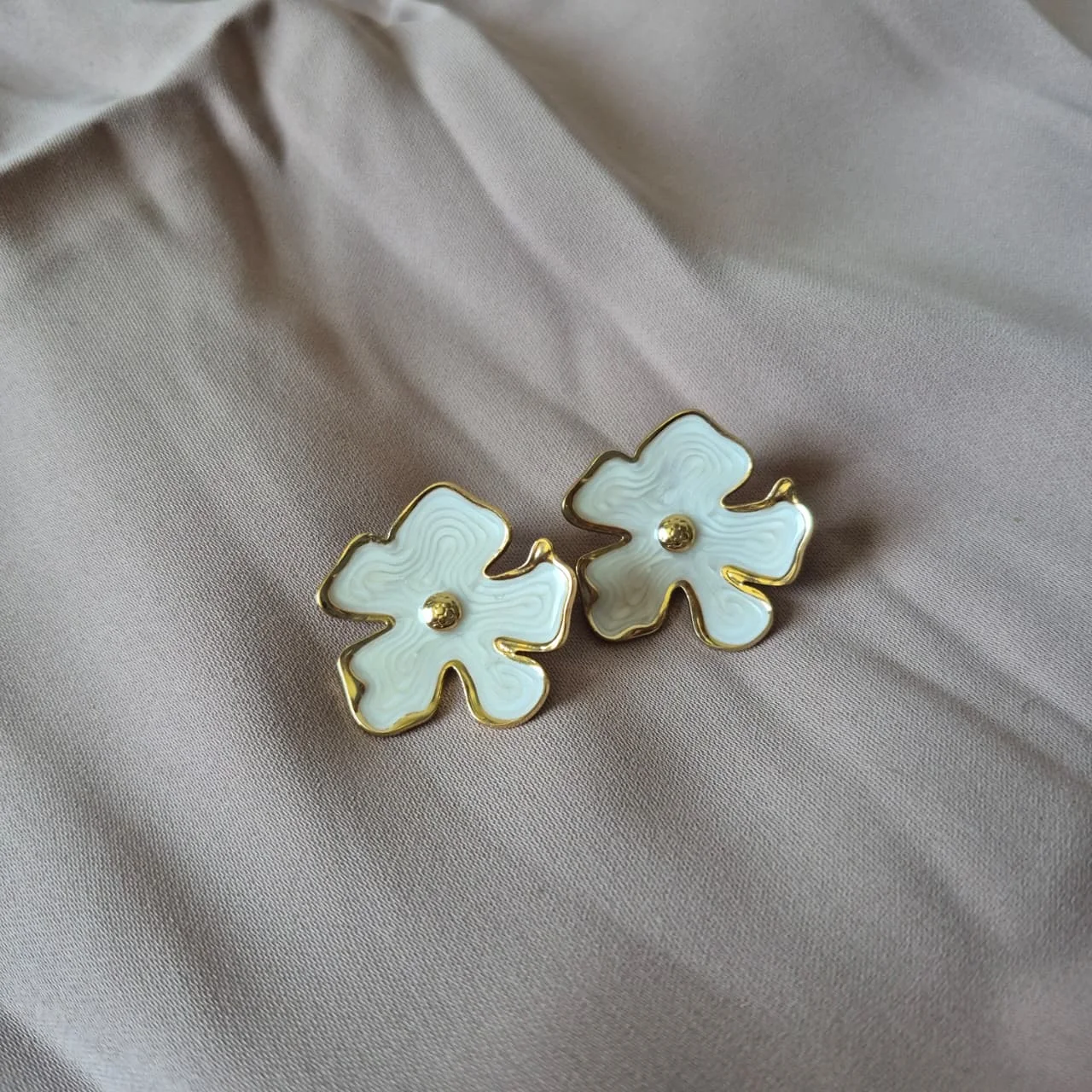 Boucles d'oreilles TULIPE en acier inoxydable