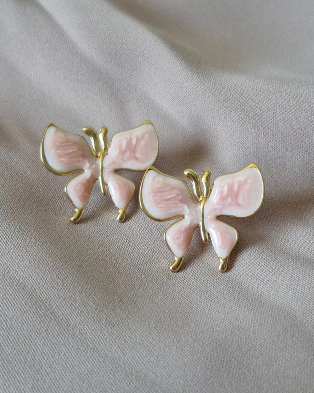 Boucles d'oreilles PAPILLLON en acier inoxydable