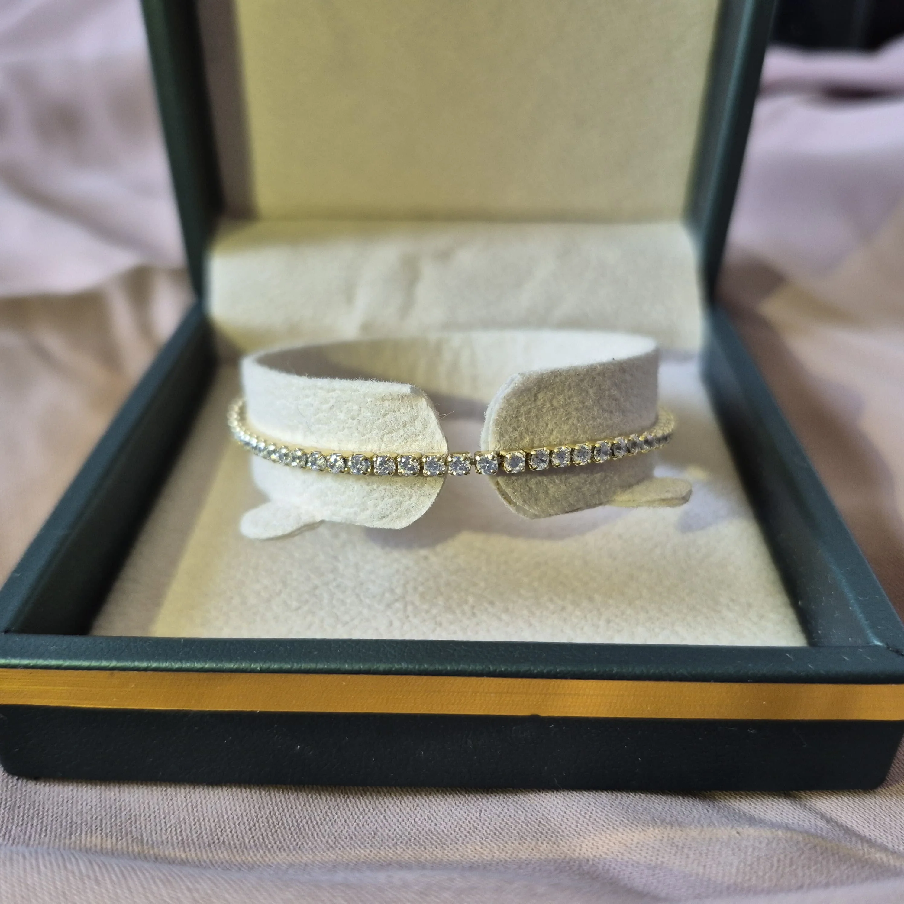 Bracelet Riviere en acier inoxydable