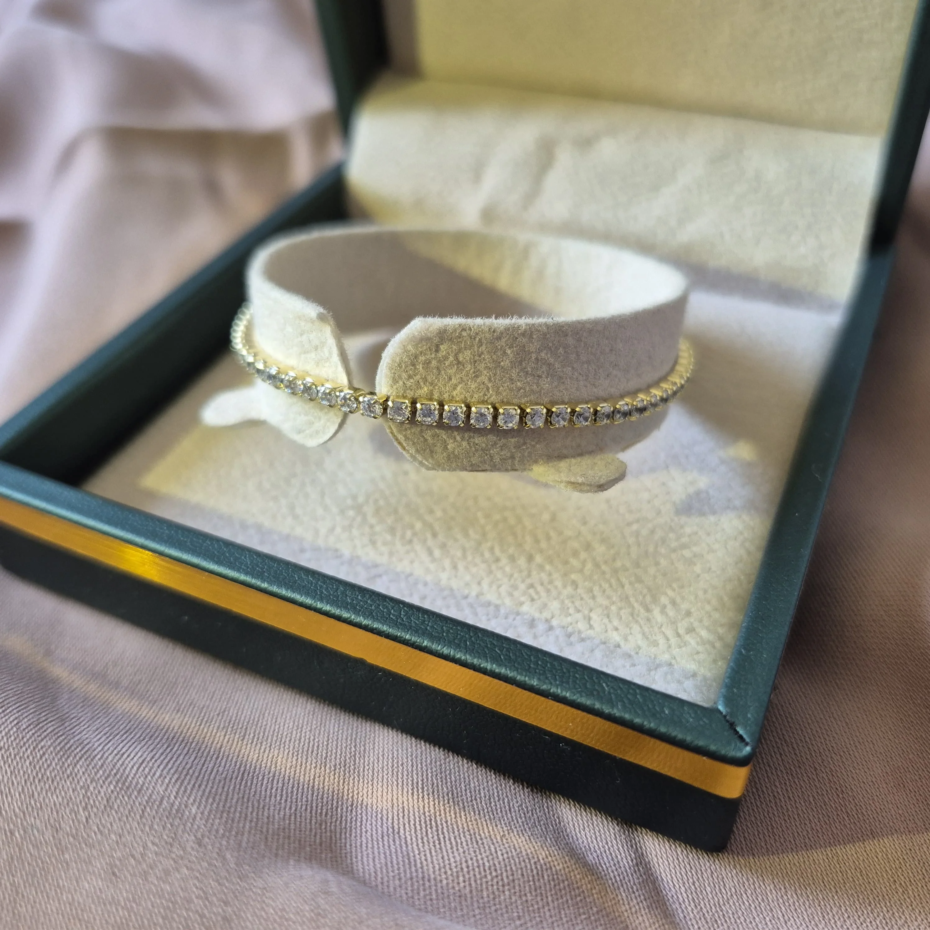 Bracelet Riviere en acier inoxydable