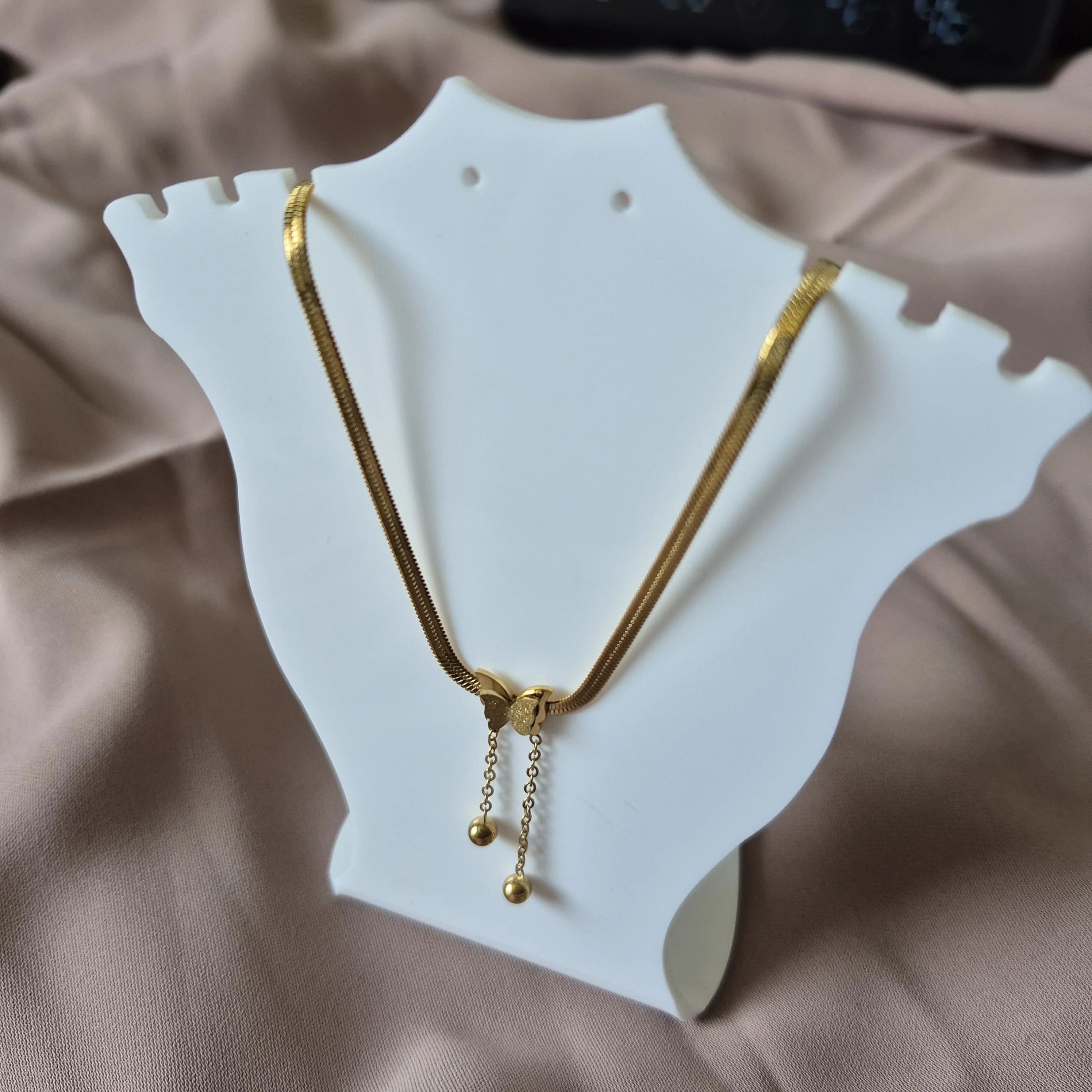 Collier Papillon en acier inoxydable