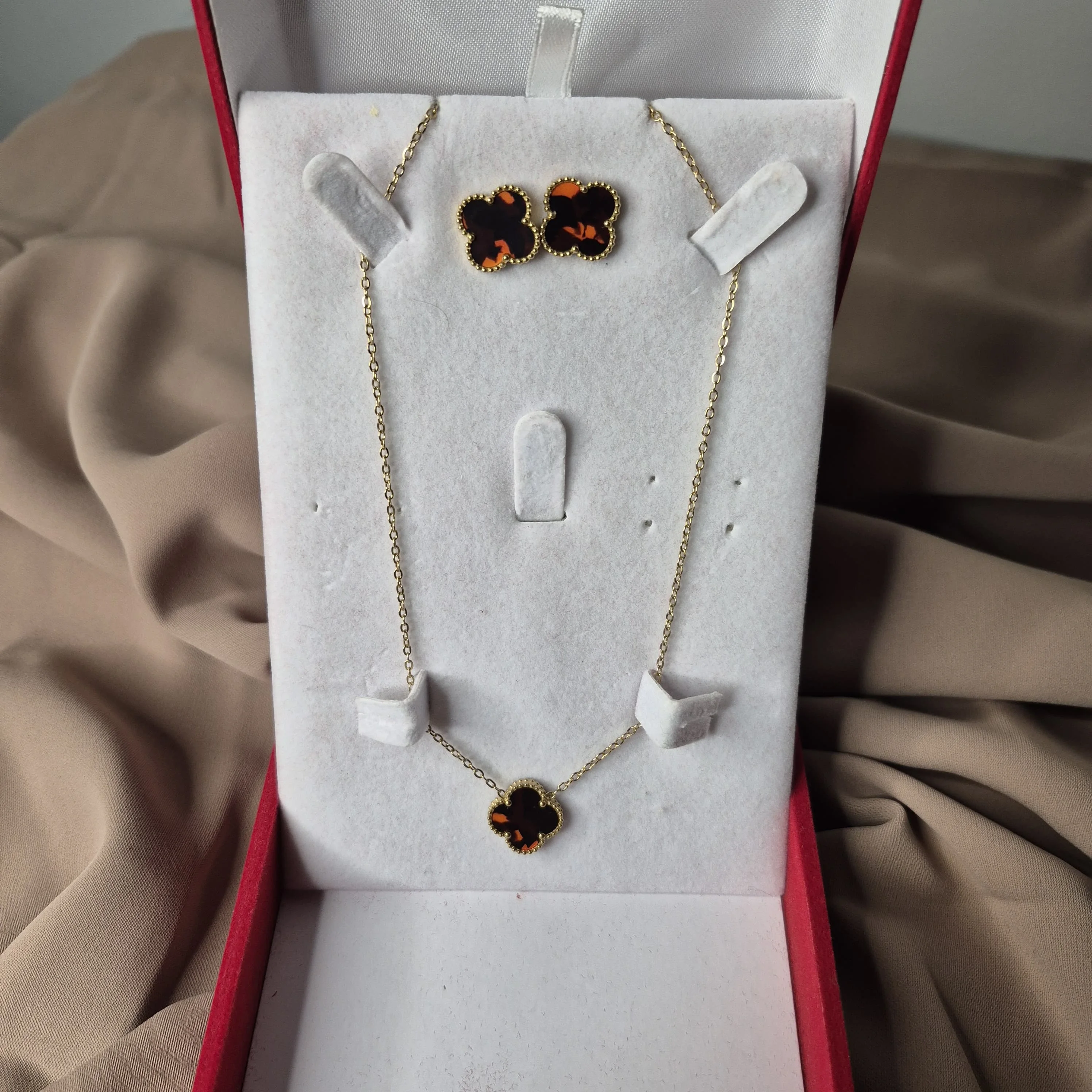Pack Van Cleef (Collier et boucles d'oreilles)