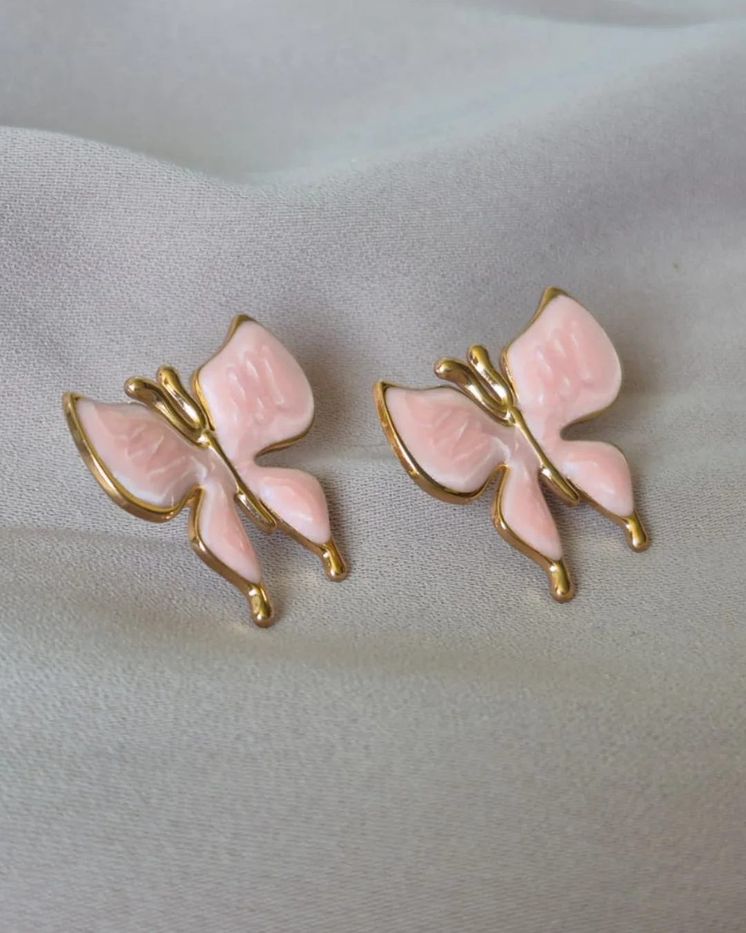Boucles d'oreilles PAPILLLON en acier inoxydable