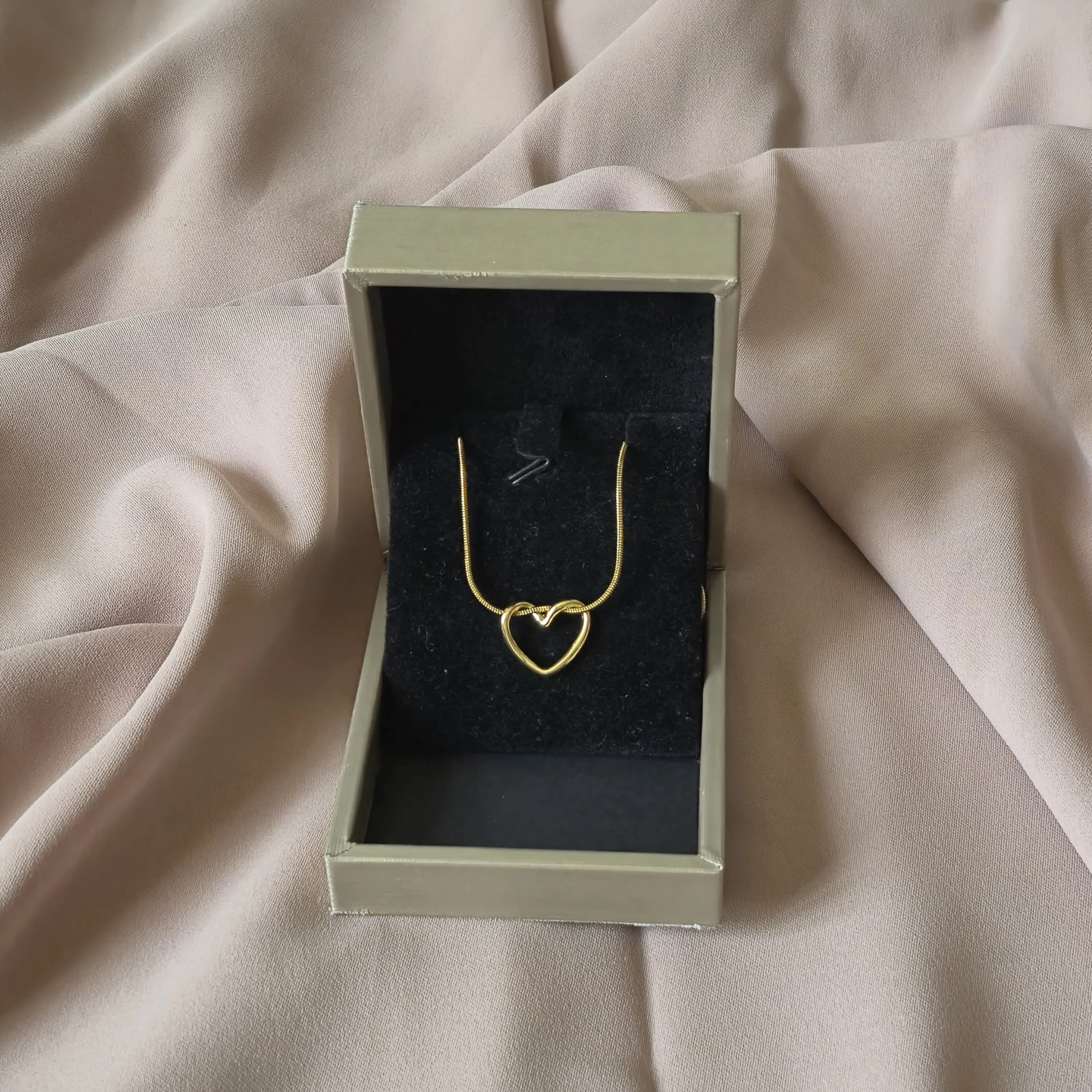 Collier Cœur en acier inoxydable