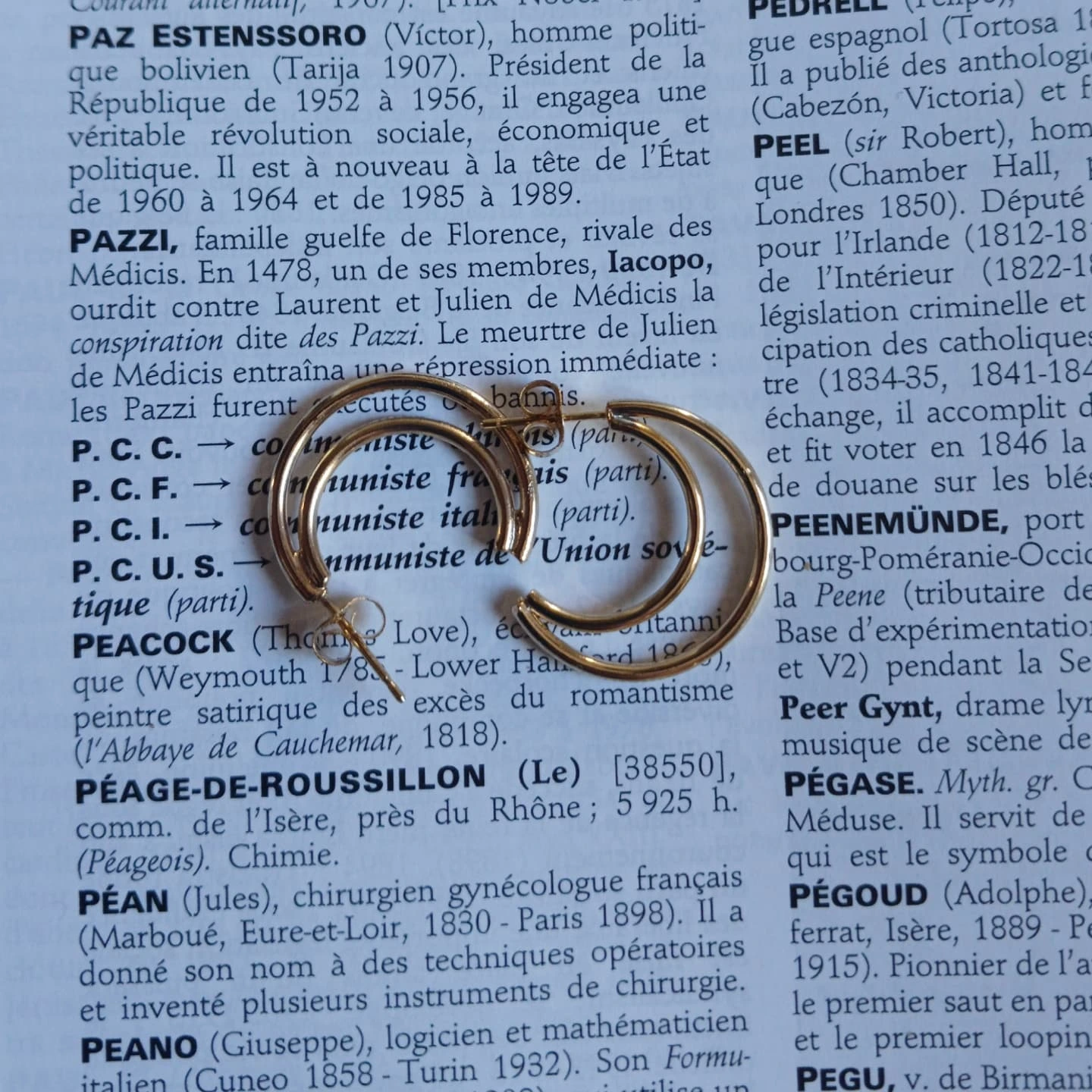 Boucles d'oreilles en acier inoxydable made in USA