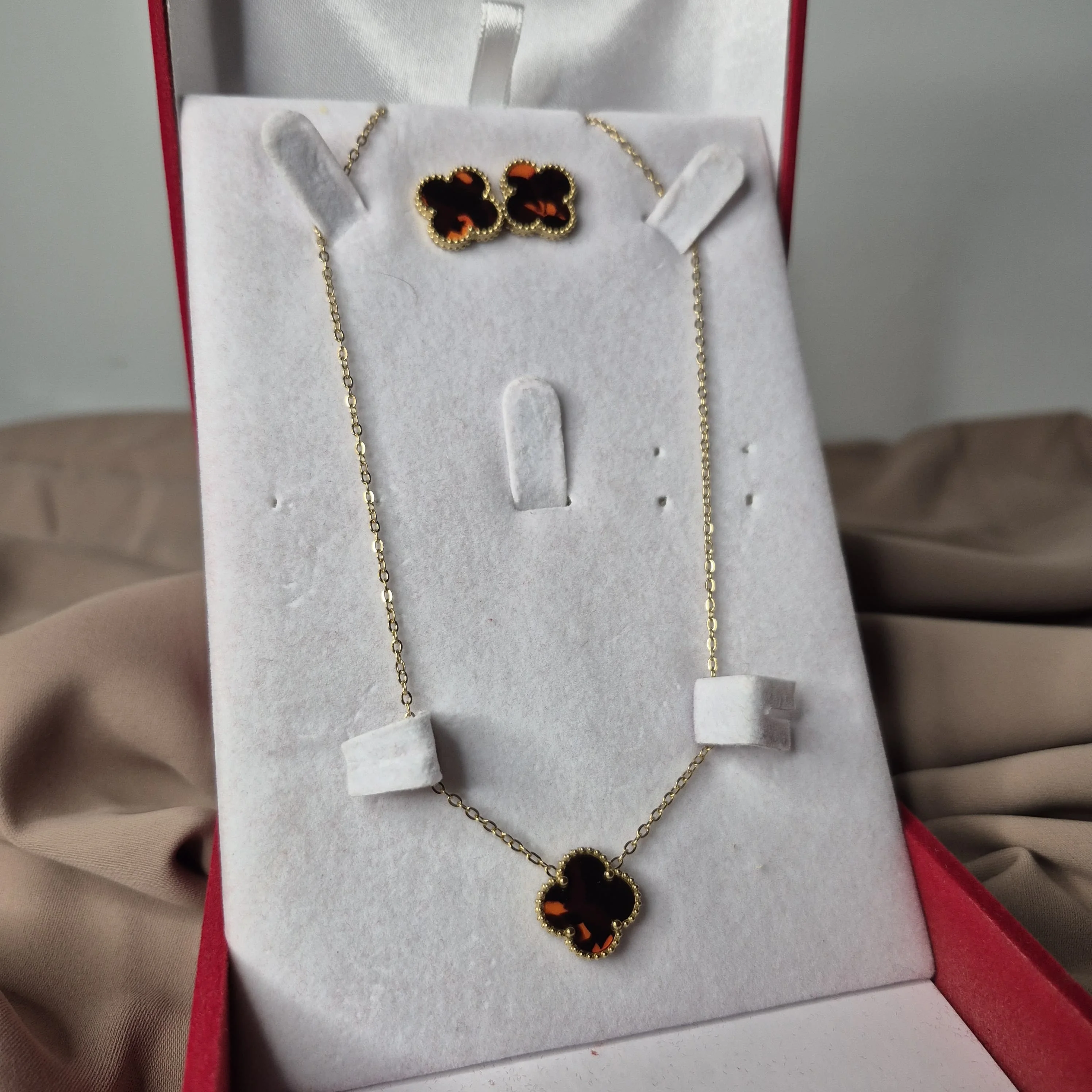 Pack Van Cleef (Collier et boucles d'oreilles)