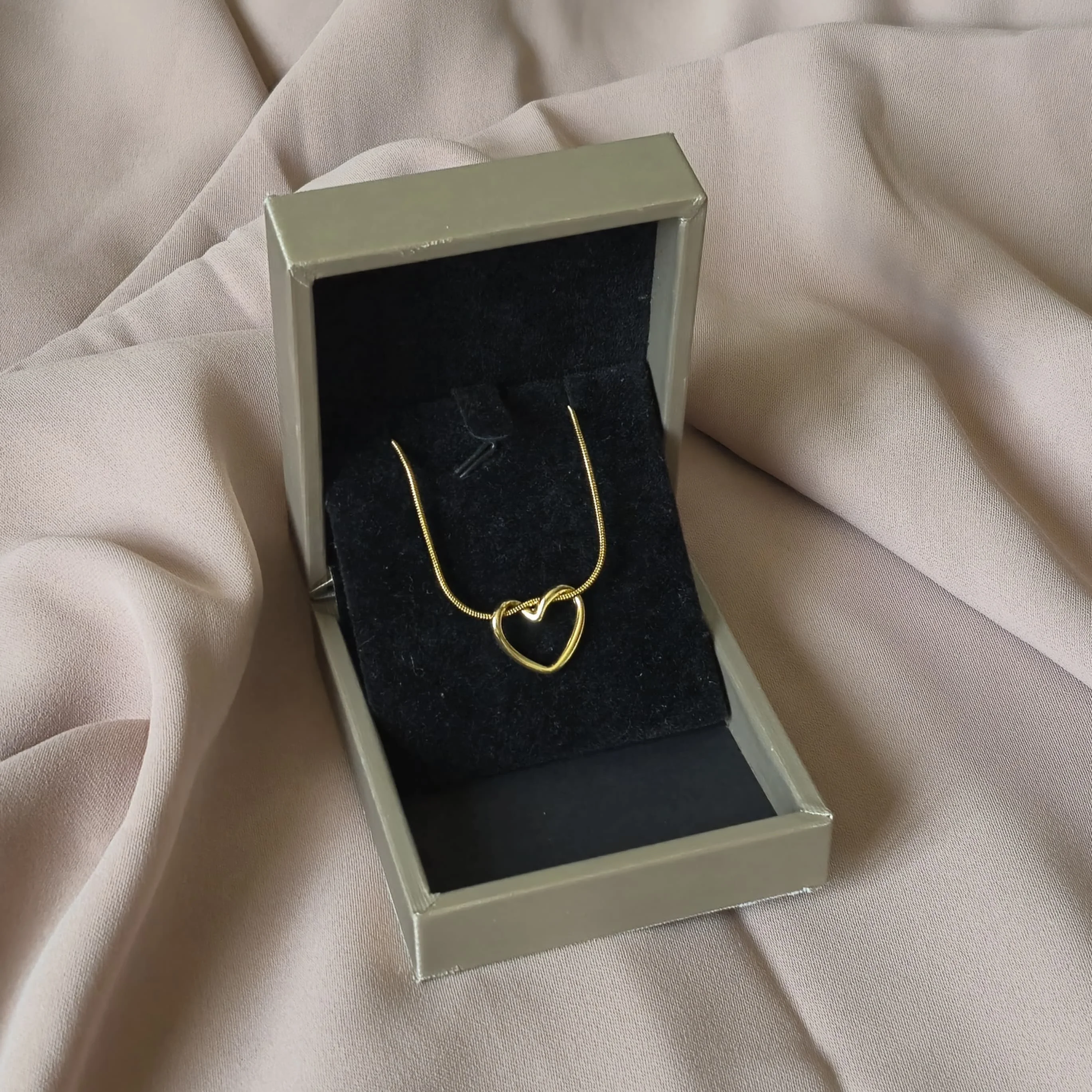 Collier Cœur en acier inoxydable