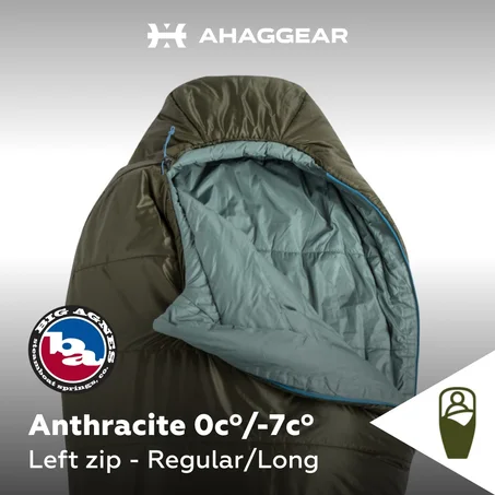 Big Agnes Anthracite 0cº/-7cº Synthetic Sleeping Bag