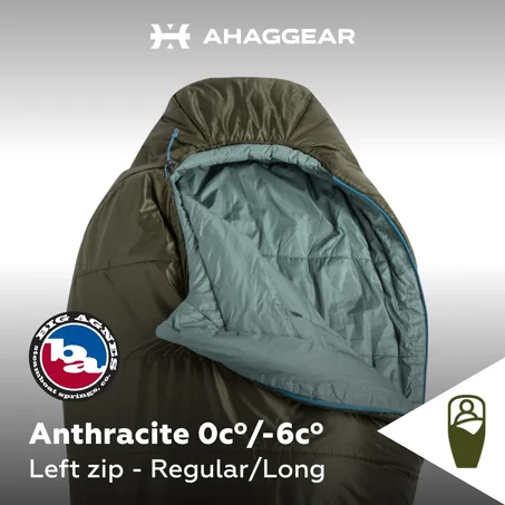 Big Agnes Anthracite 0cº/-7cº Synthetic Sleeping Bag