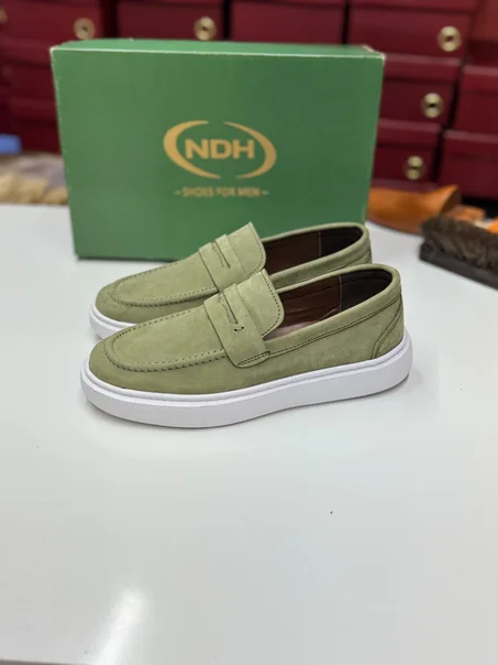 Ballerine olive nubik