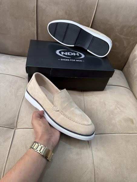 N25 MOCASSIN EN DAIM BEIGE