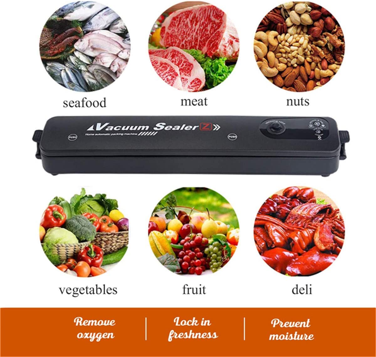 آلة تغليف الطعام المفرغ من الهواء متعددة الوظائف Multifunctional Food Vacuum Sealer
