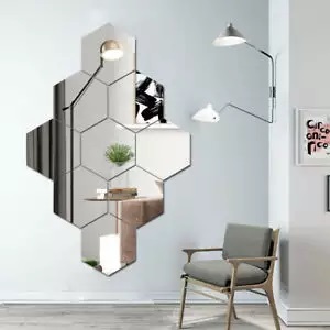 ملصقات حائط على شكل مرآة Mirror Sticker Acrylic
