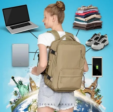 Large Travel Backpack (Khaki)