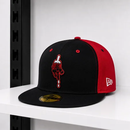 Casquette Bascket rouge noir