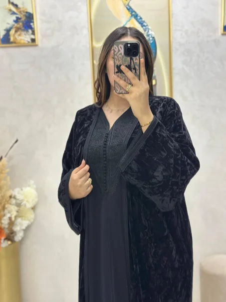 قفطان مغربي فاخر قطعتين