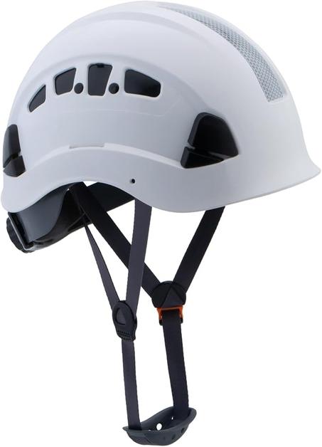 LOHASPRO - Casco de seguridad para construcción, aprobado por la norma ANSI Z89.1, casco de arborista de rescate de rescate de LOHASPRO con correa para la barbilla, casco de arborista de resc