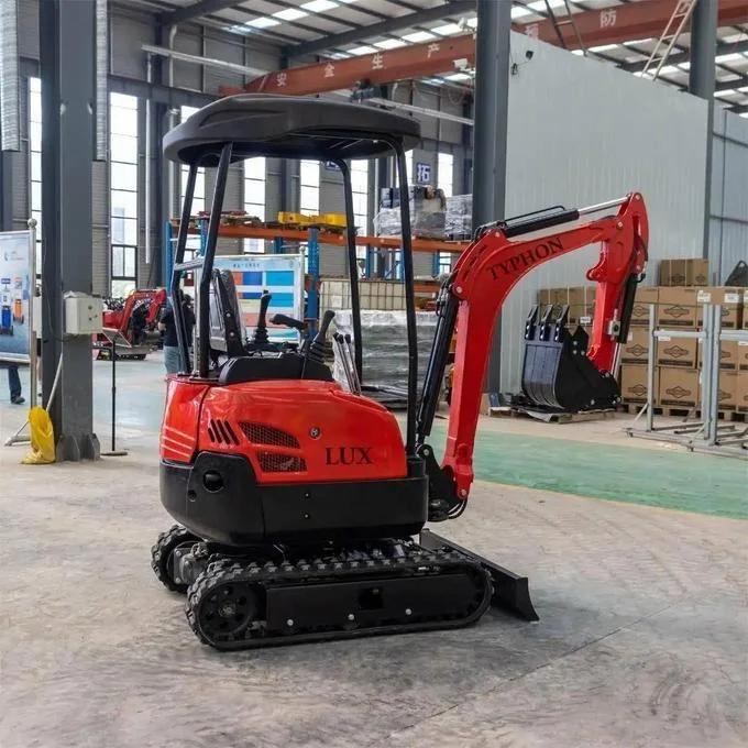 New 4,000 lb TYPHON Lux Mini Excavator Rubber Track with Kubota Diesel Engine USA