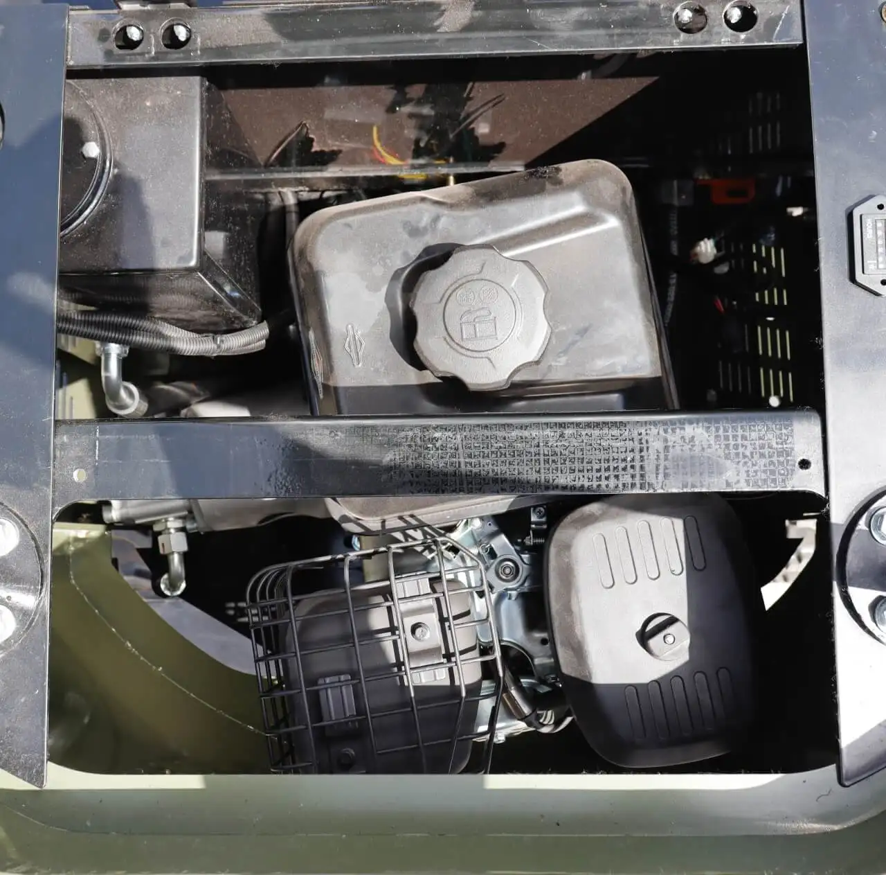 TYPHON TERROR X STORM Mini Excavator 1 Ton Trench Digger with Canopy, Hydraulic Thumb Clip, Bucket USA