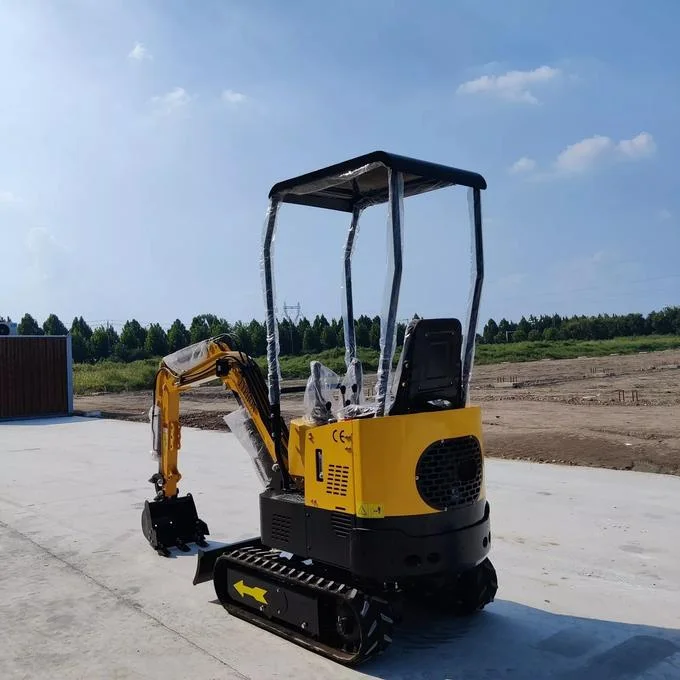 In USA Mini Excavator 1 Ton Digger 13.5hp Gas Tracked Crawler B&S EPA Engine