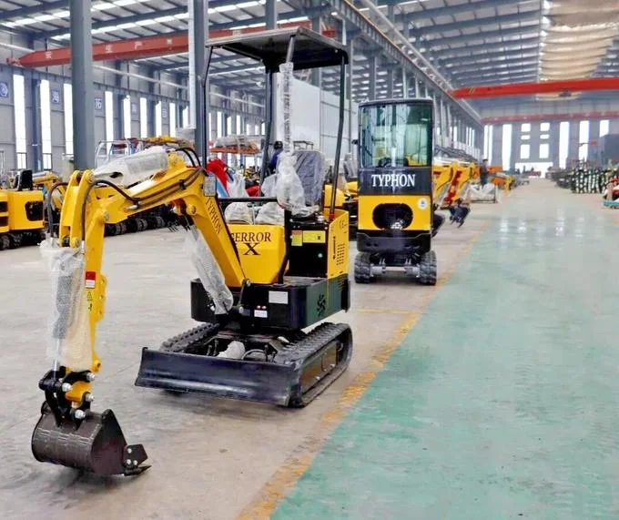 In USA Mini Excavator 1 Ton Digger 13.5hp Gas Tracked Crawler B&S EPA Engine