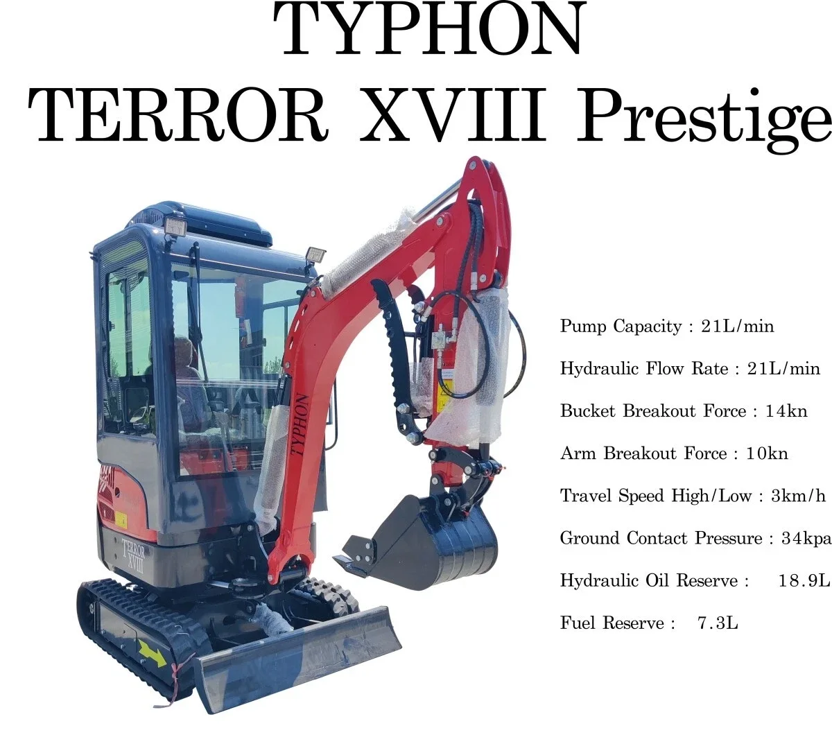 2 Ton New Mini Excavator Digger Tractor, EPA certified KUBOTA D902 Diesel Engine