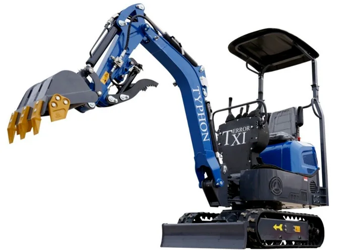 TERROR XI Mini Excavator 1 Ton Digger 13.5hp Gas Tracked Crawler B&S EPA Engine