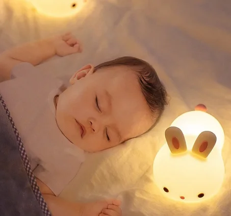 🐰 VEILLEUSE LAPIN BÉBÉ – Douce Lumière, Nuits Paisibles ✨