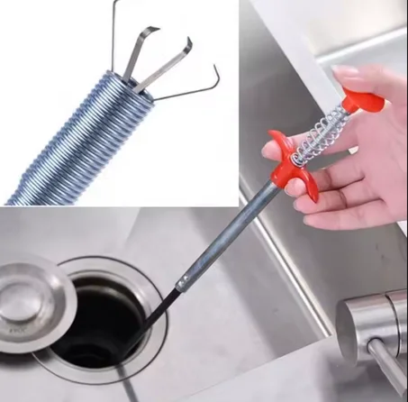 Pince Déboucheur Flexibles Et Solide Pour Nettoyage D'évier De Cuisine, Salle De Bain, Baignoire, Toilettes