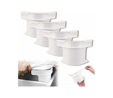 Lot de 4 supports de drap de lit