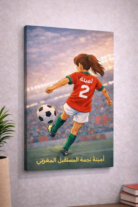 لوحة فنية مُخصّصة باسم طفلك من StickersAZ ( Filles )