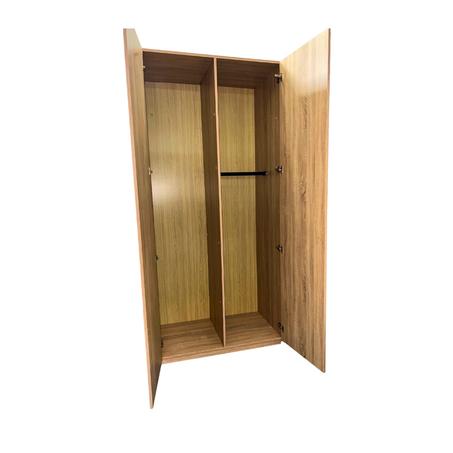 Armoire 2 Portes – MDF Finition Chêne | Design sobre & fonctionnel