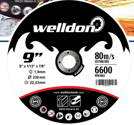 Disque à couper métal/inox – Ø230 mm x 1.9 mm