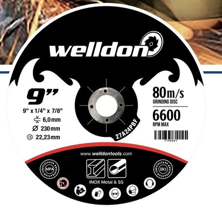 Disque à poncer métal/inox 230x6