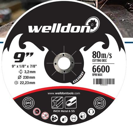 Disque à couper métal/inox 230x3.2