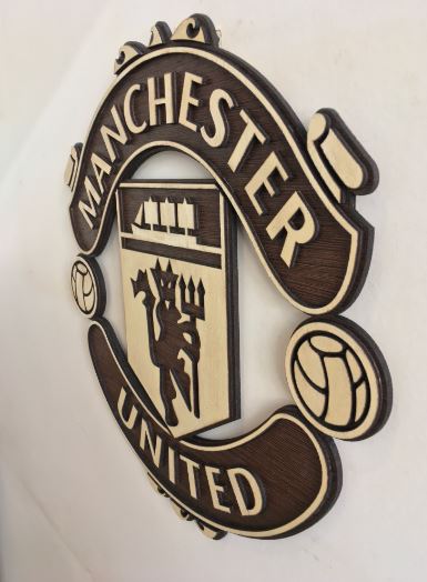 ديكور خشبي – شعار Man United